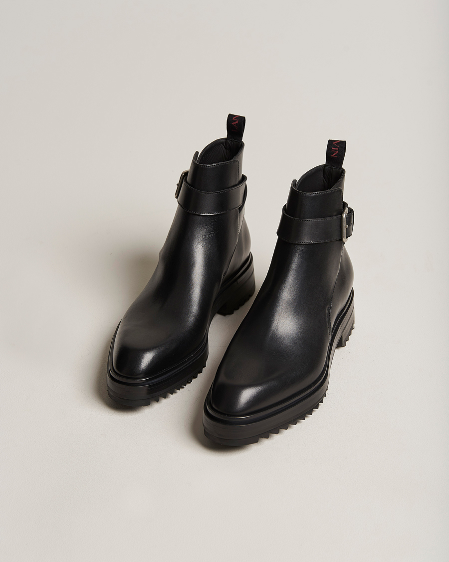 Herre | Svarte støvler | Lanvin | Ankle Boots Black Calf