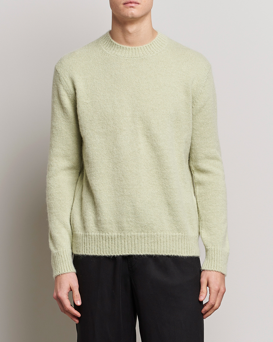 Herre | Pullovers rund hals | Lanvin | Brushed Mohair Sweater Sage