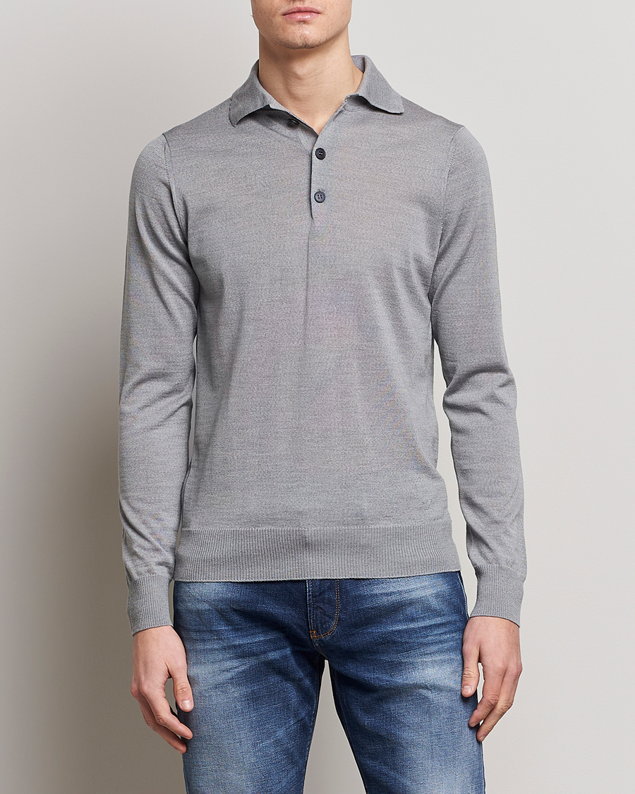 Herre |  | Emporio Armani | Knitted Merino Pique Grey