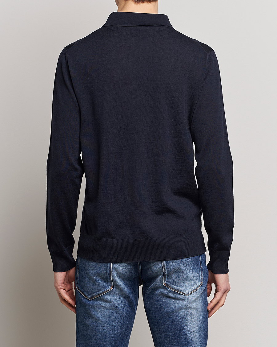 Herre | Gensere | Emporio Armani | Knitted Merino Pique Navy