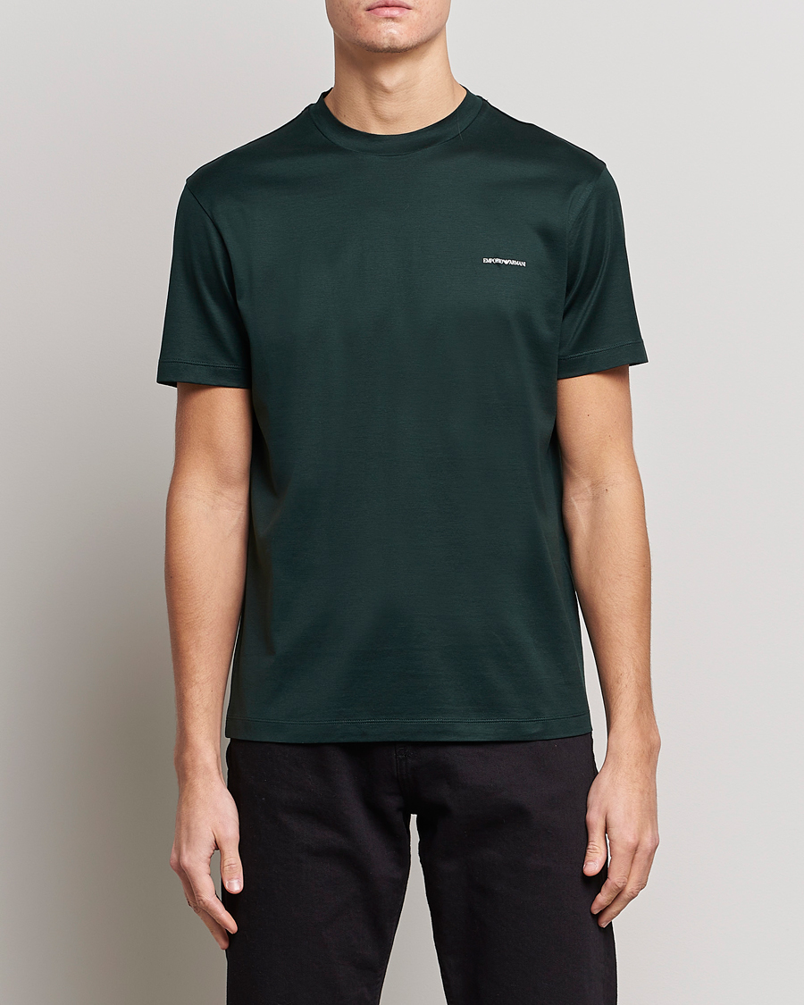 Herre |  | Emporio Armani | Tencel T-Shirt Green