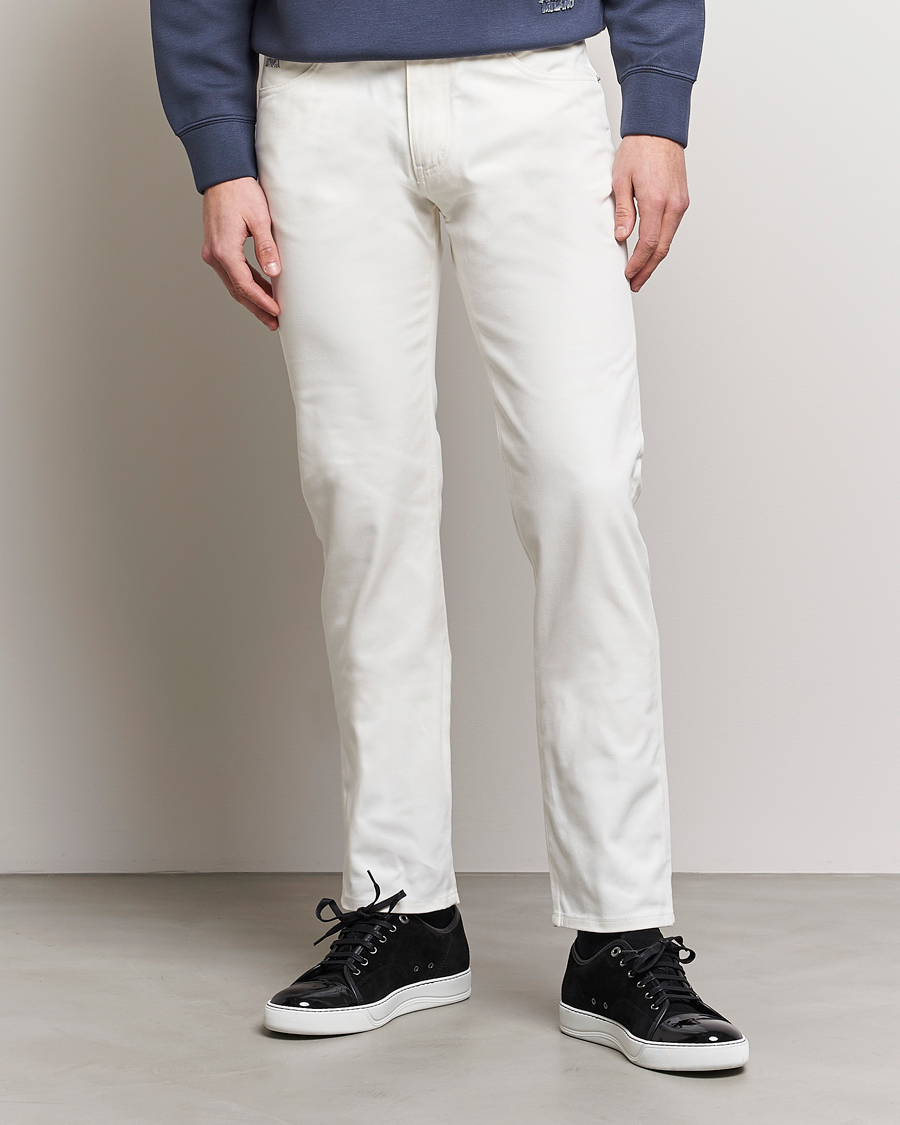 Herre | Hvite jeans | Emporio Armani | 5-Pocket Jeans White
