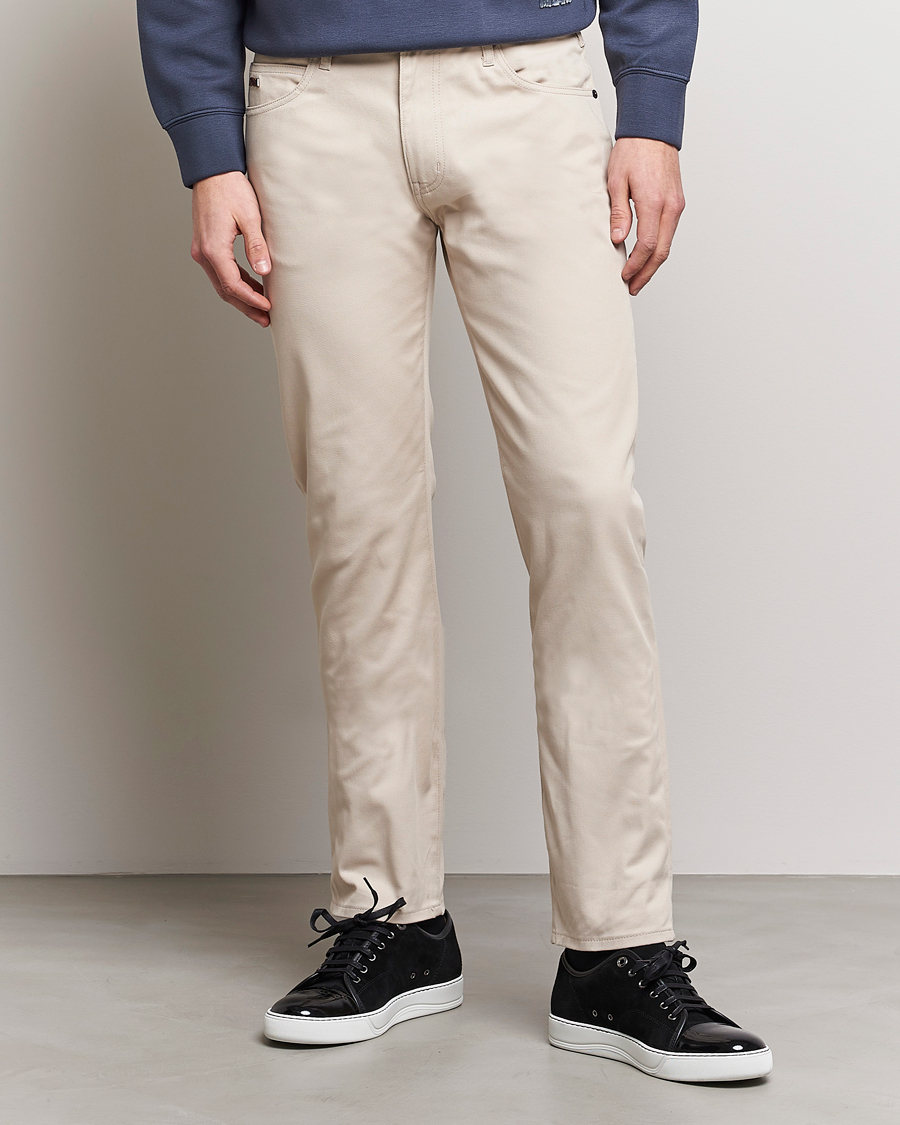 Herre | Emporio Armani | Emporio Armani | 5-Pocket Jeans Beige