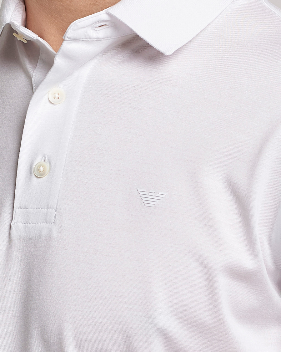 Herre | Pikéer | Emporio Armani | Cotton Tencel Polo White