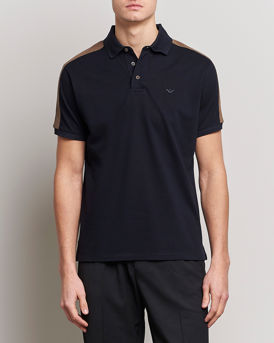 Herre |  | Emporio Armani | Mercerized Cotton Polo Navy