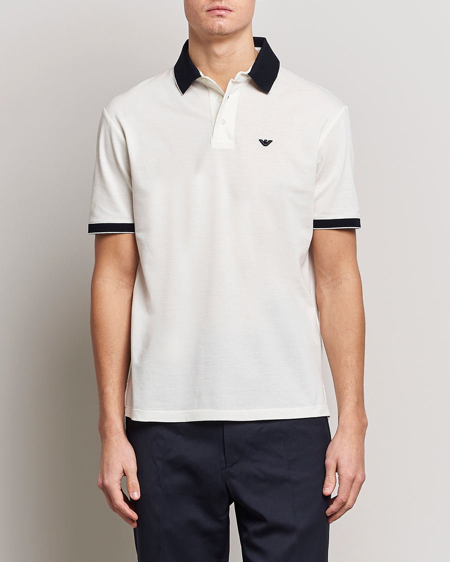 Herre | Pikéer | Emporio Armani | Contrast Polo White