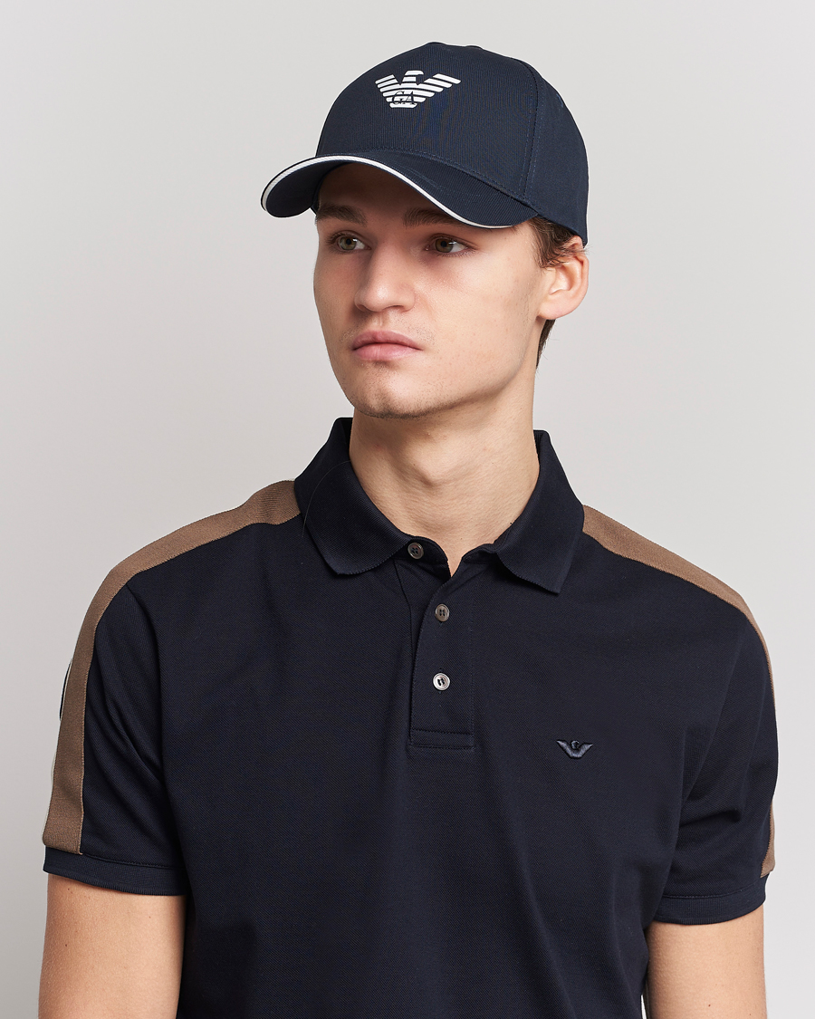 Herre | Emporio Armani Cotton Cap Navy | Emporio Armani | Cotton Cap Navy