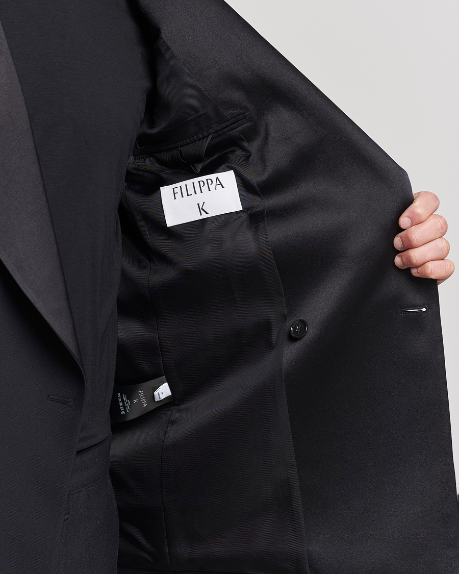 Herre | Dressjakker | Filippa K | Tuxedo Blazer Black