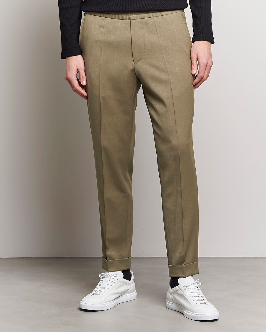 Herre | Bukser | Filippa K | Terry Cropped Trousers Khaki