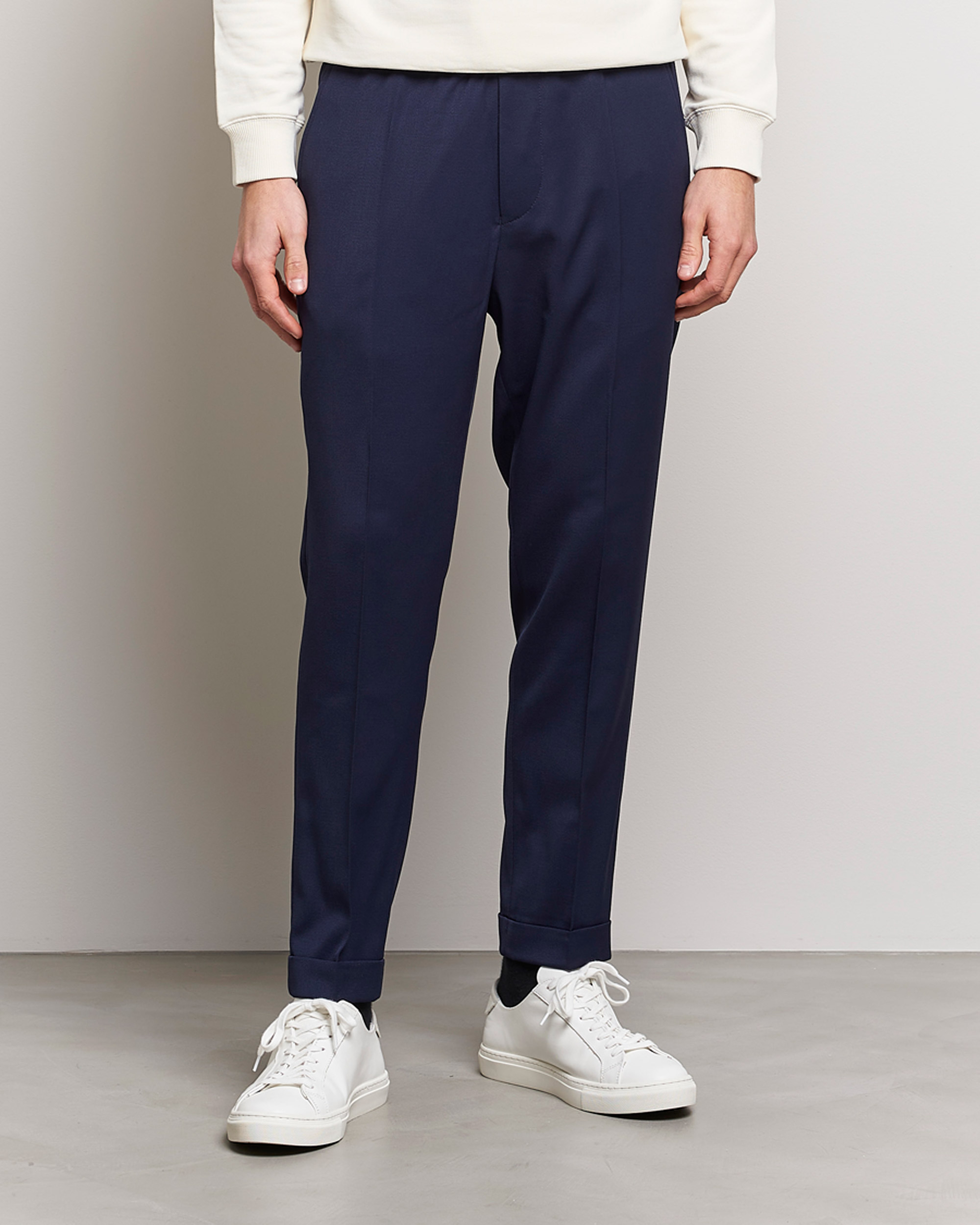 Herre | Bukser | Filippa K | Terry Cropped Trousers French Navy