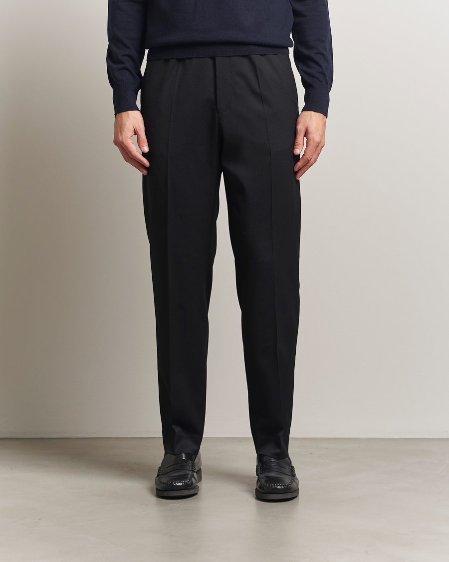 Herre | Bukser | Filippa K | Theo Relaxed Wool Trousers Black