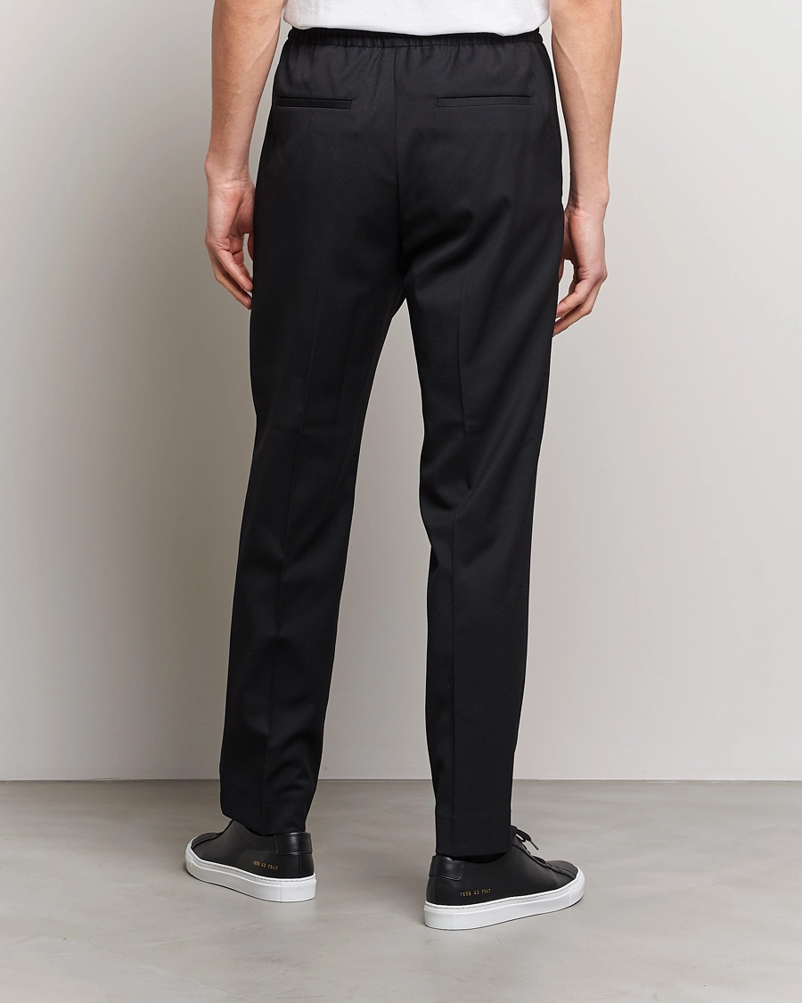 Herre | Bukser | Filippa K | Relaxed Terry Wool Trousers Black