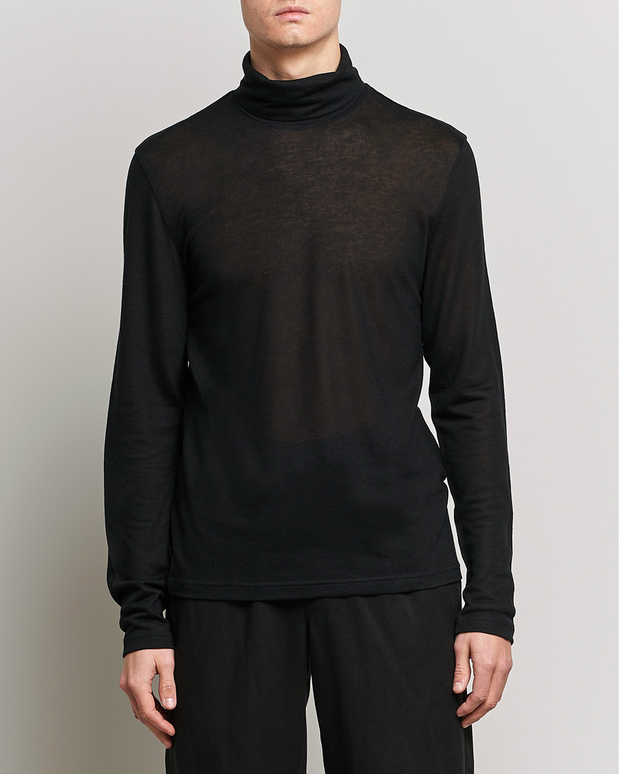 Herre | | Filippa K | Jersey Lyocell Turtleneck Black