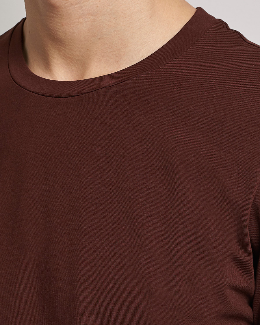 Herre | T-Shirts | Filippa K | Stretch Cotton Tee Brown