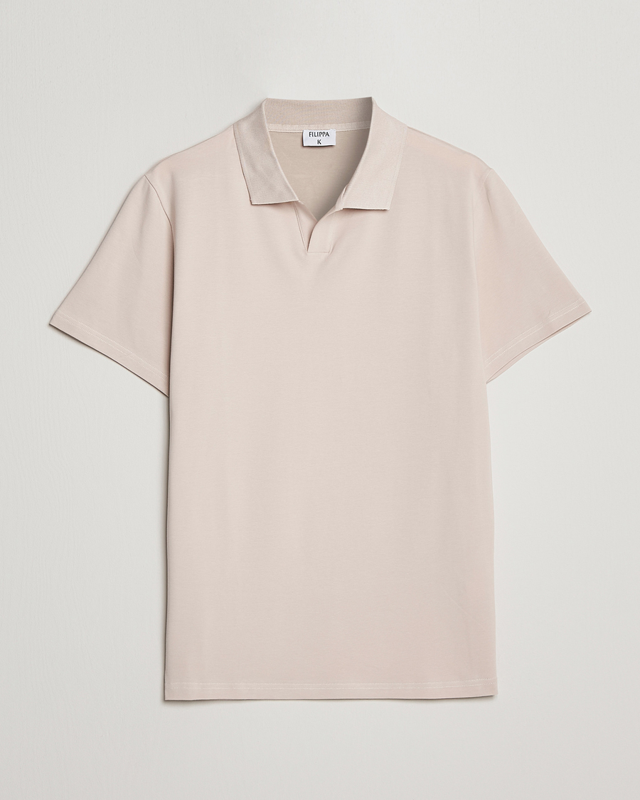 Herre | Pikéer | Filippa K | Stretch Cotton Polo Tee Sand