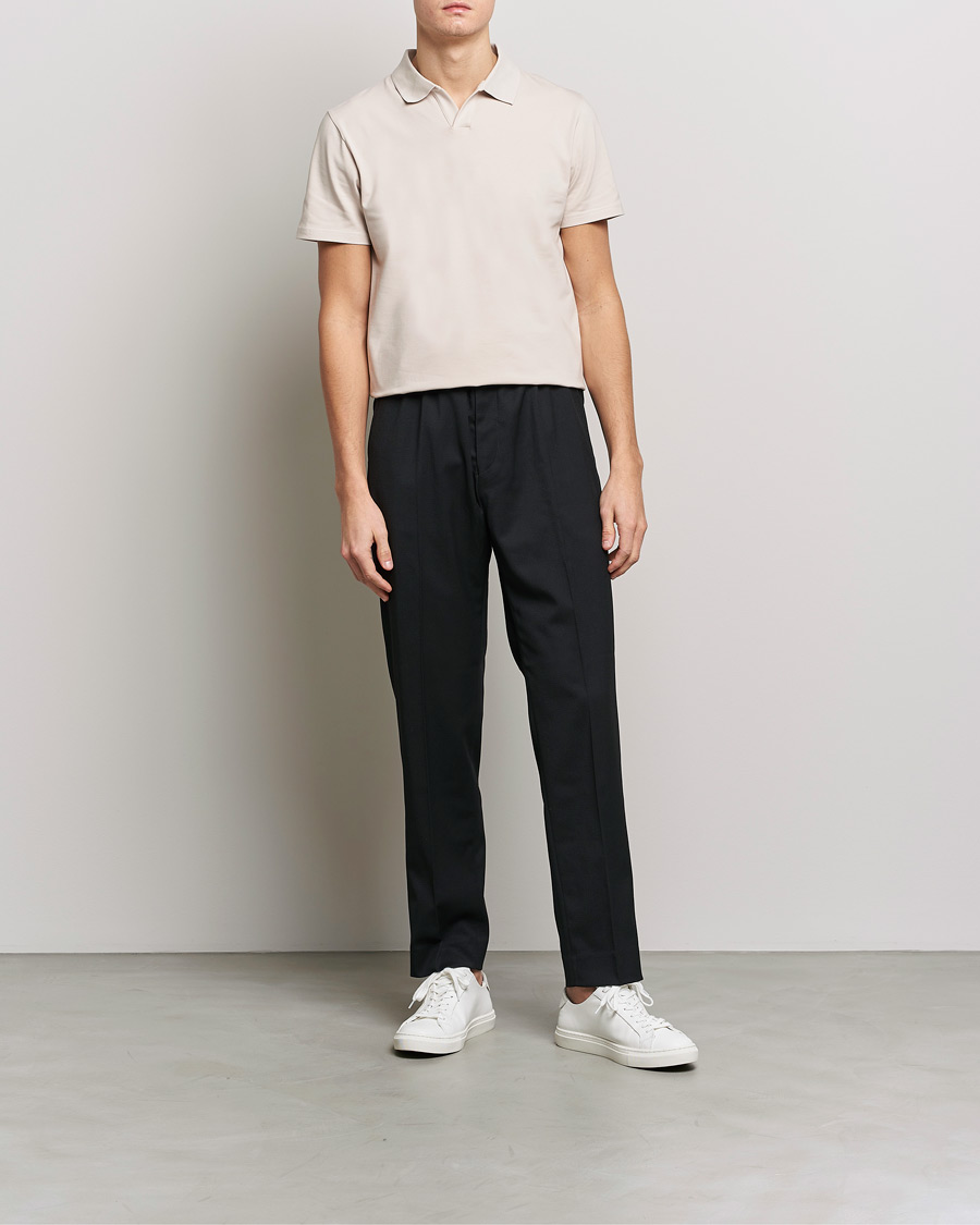 Herre | Pikéer | Filippa K | Stretch Cotton Polo Tee Sand