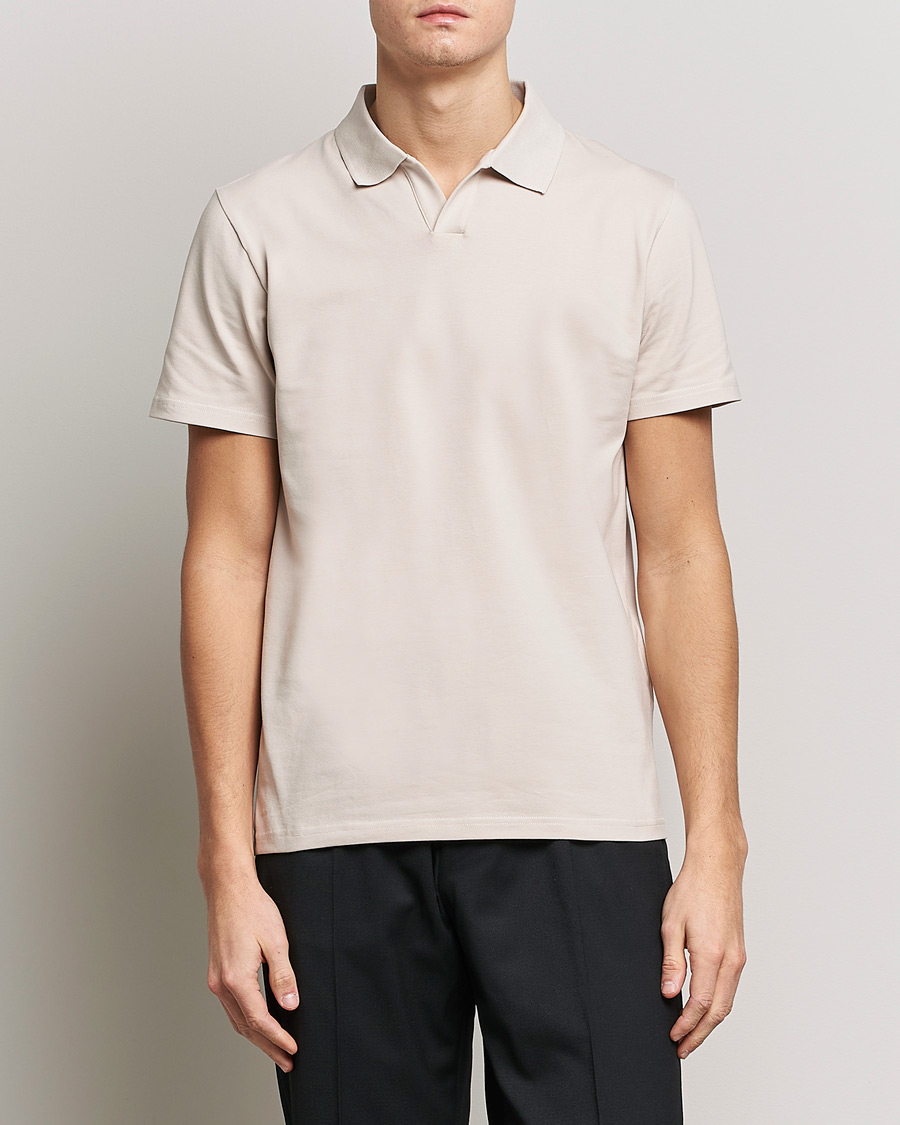 Herre | Pikéer | Filippa K | Stretch Cotton Polo Tee Sand