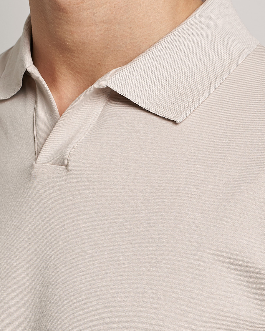 Herre | Pikéer | Filippa K | Stretch Cotton Polo Tee Sand