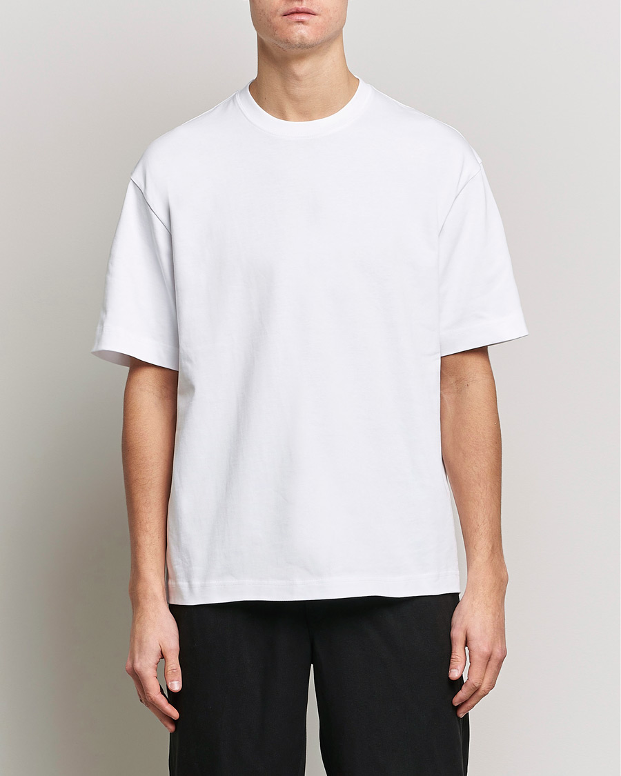 Herre | T-Shirts | Filippa K | Heavy Cotton Crew Neck T-Shirt White