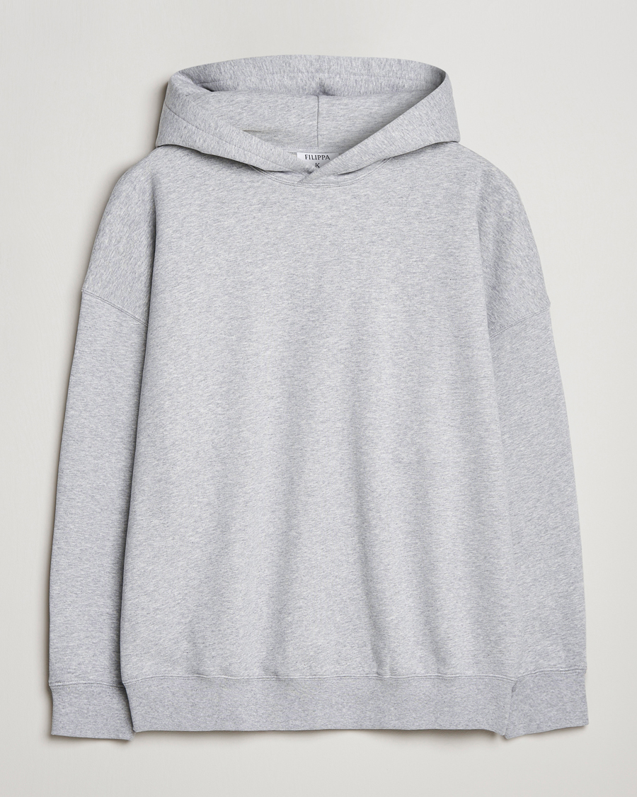 Herre | Gensere | Filippa K | Hoodie Grey Melange
