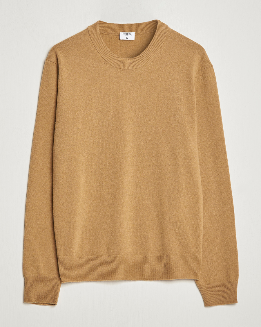 Herre | Gensere | Filippa K | Relaxed Wool Sweater Butterscotch