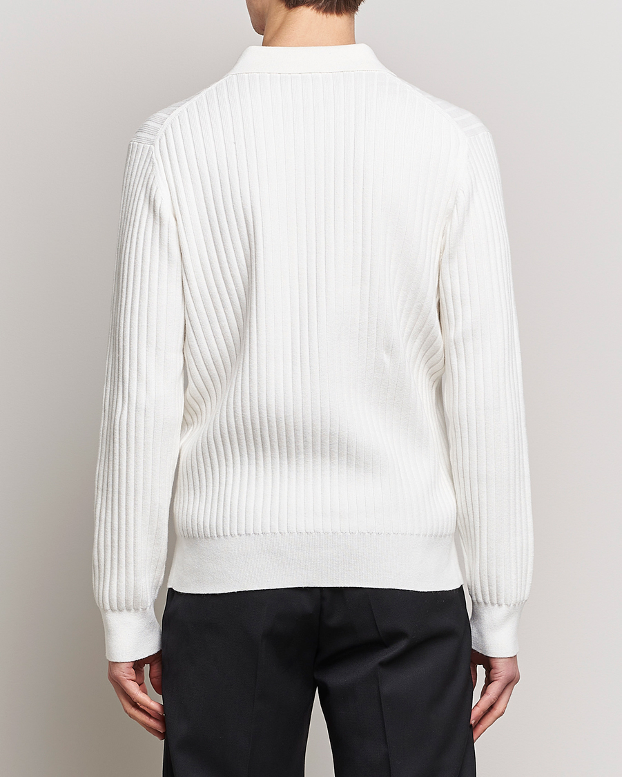 Herre | Gensere | Filippa K | Knitted Polo Shirt White