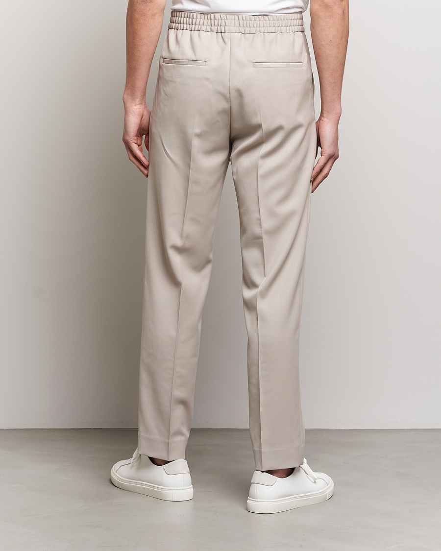 Herre | Bukser | Filippa K | Relaxed Terry Wool Trousers Grey Beige
