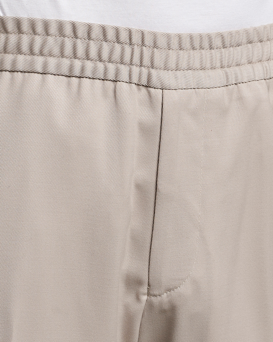 Herre | Bukser | Filippa K | Relaxed Terry Wool Trousers Grey Beige
