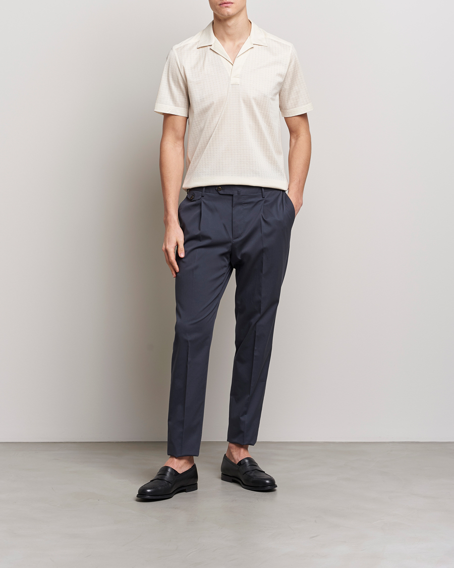 Herre | Pikéer | Eton | Filo Di Scozia Open Collor Shirt White