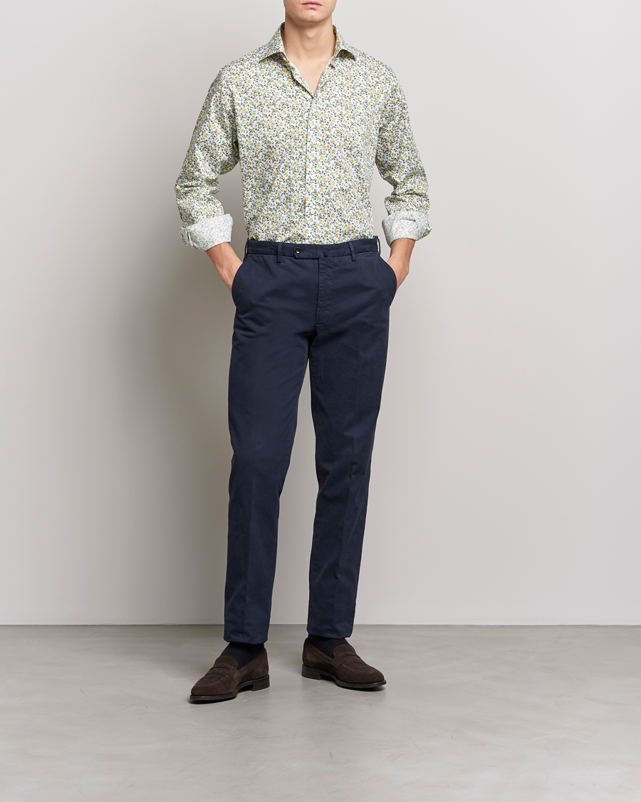 Herre | Skjorter | Eton | Signature Twill Contemporary Fit Shirt Lemon Print