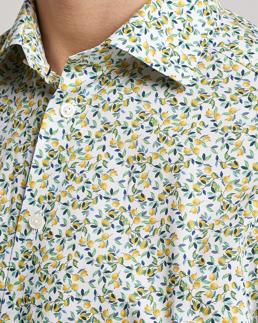 Herre | Skjorter | Eton | Signature Twill Contemporary Fit Shirt Lemon Print