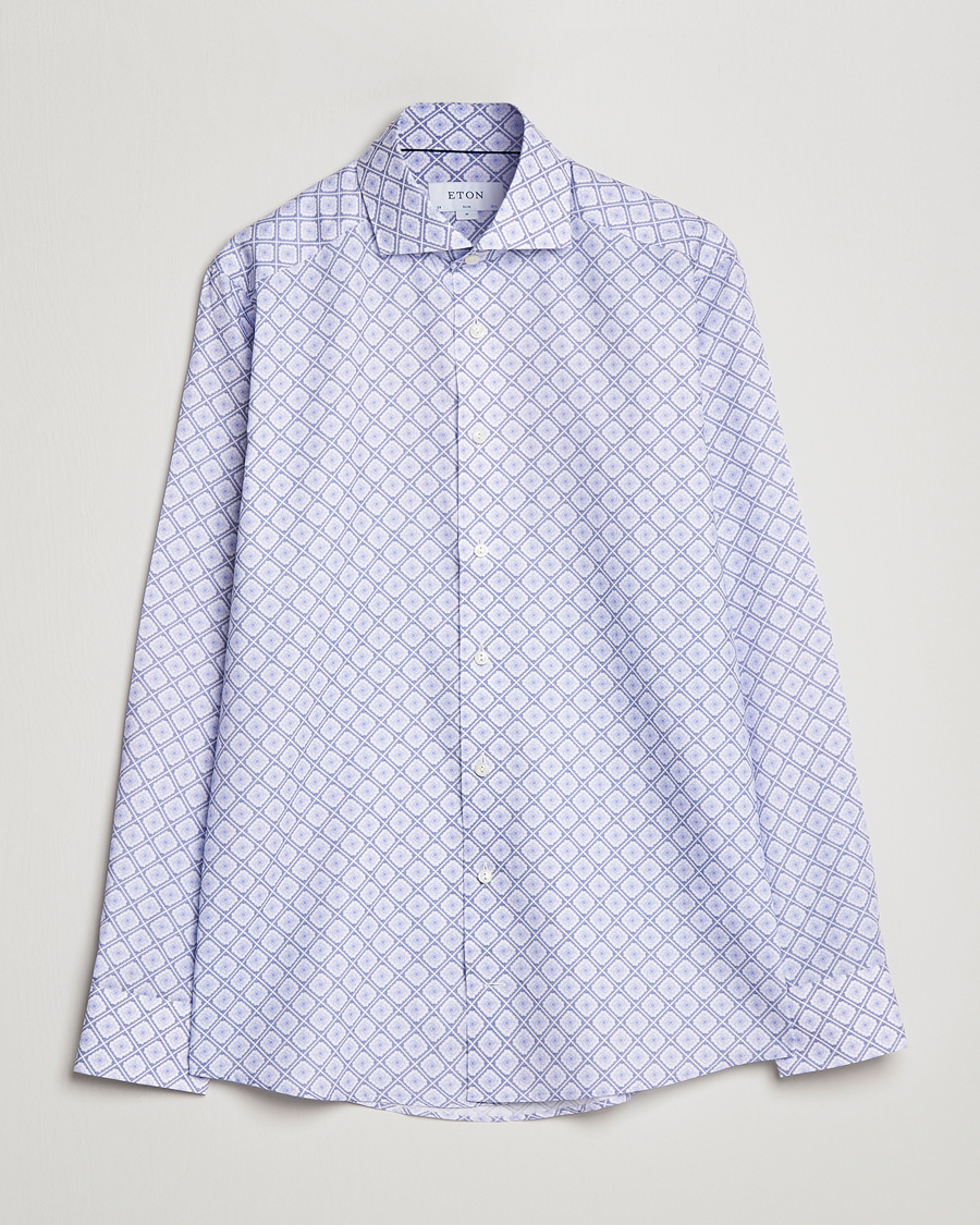 Herre | Skjorter | Eton | Medallon Twill Shirt Mid Blue