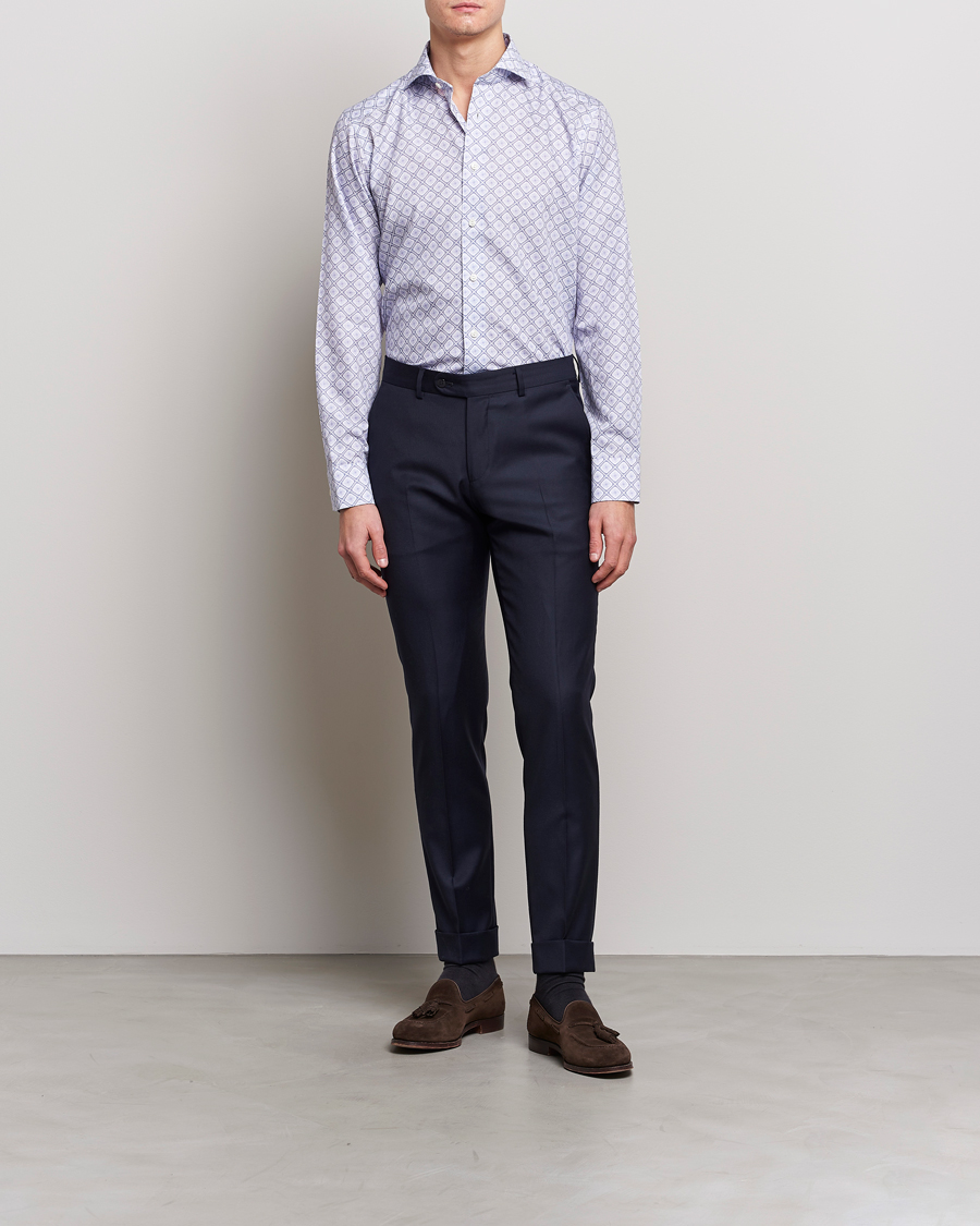 Herre | Skjorter | Eton | Medallon Twill Shirt Mid Blue