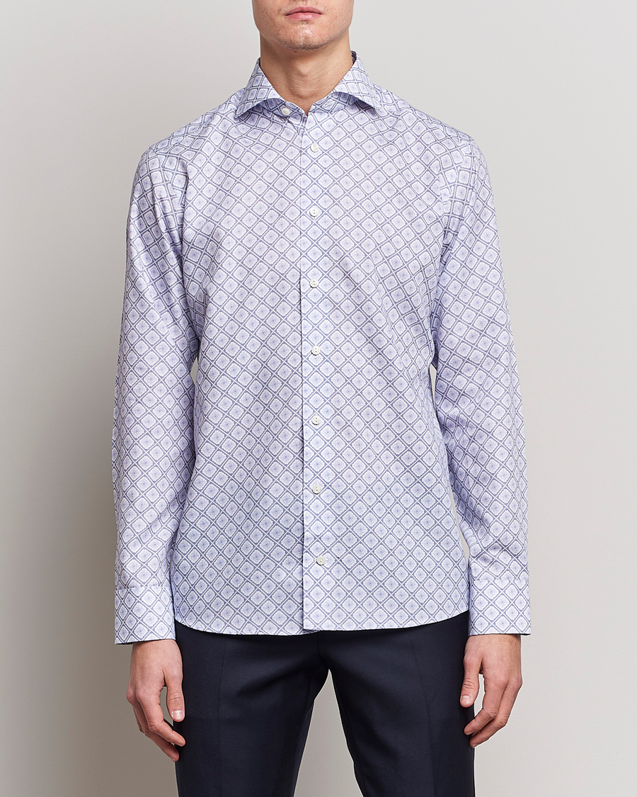 Herre | Skjorter | Eton | Medallon Twill Shirt Mid Blue