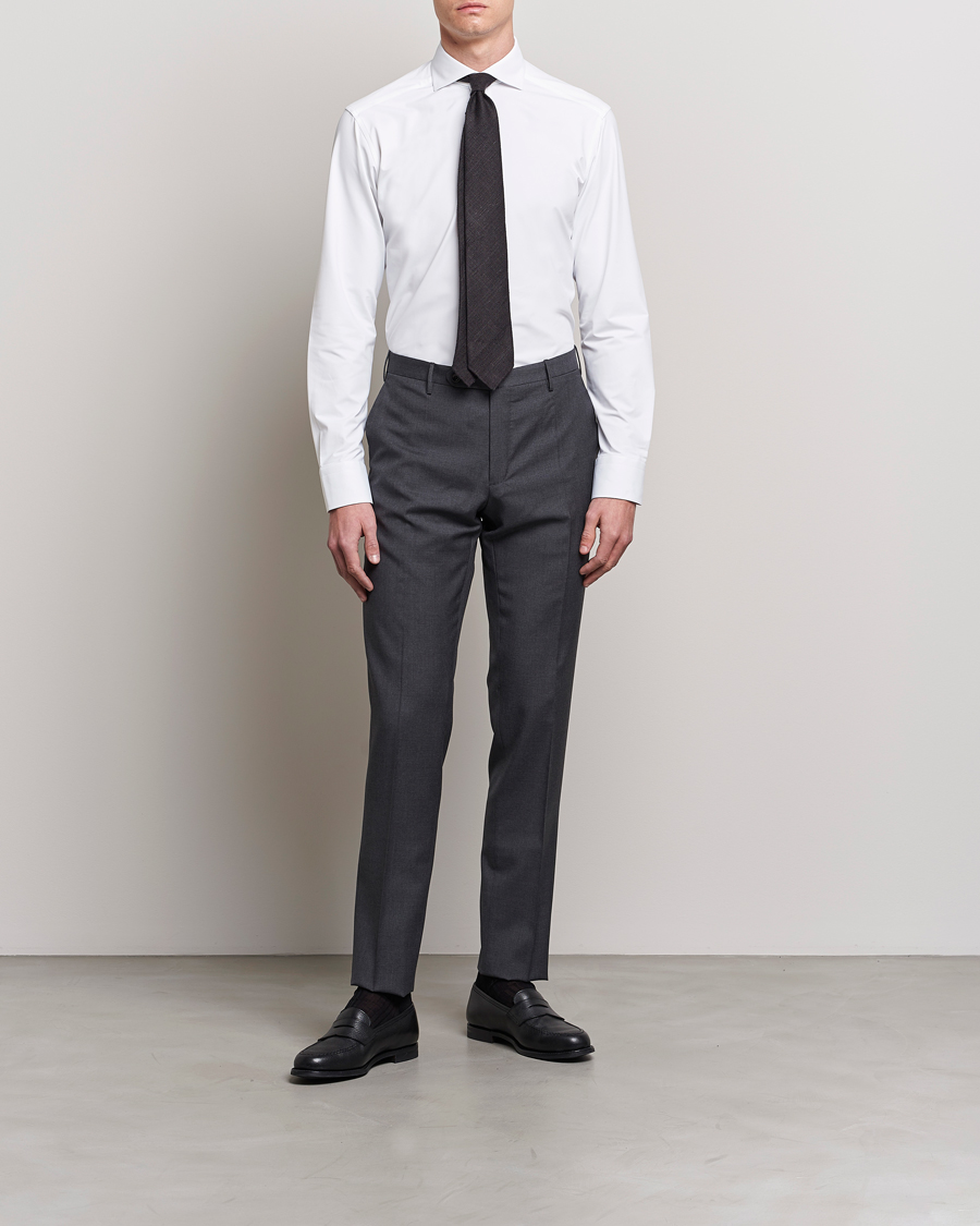 Herre | Skjorter | Eton | Slim Fit Four Way Stretch Shirt White