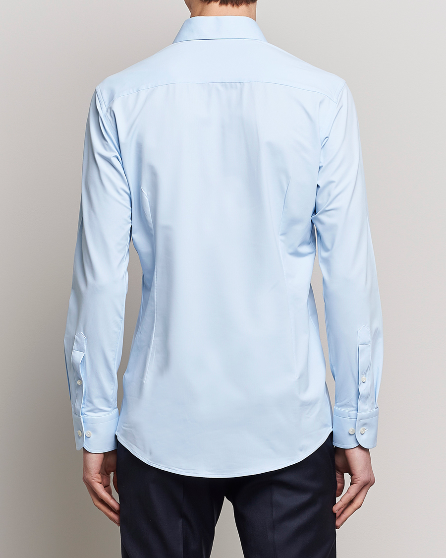 Herre | Skjorter | Eton | Slim Fit Four Way Stretch Shirt Light Blue