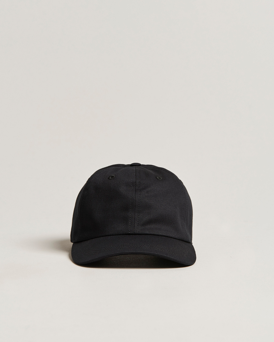 Herre | Eton Cotton Baseball Cap Black | Eton | Cotton Baseball Cap Black
