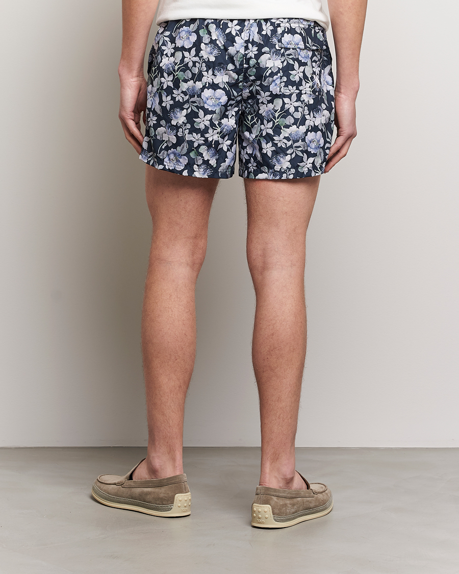 Herre | Badeshorts | Eton | Floral Swim Shorts Navy Blue