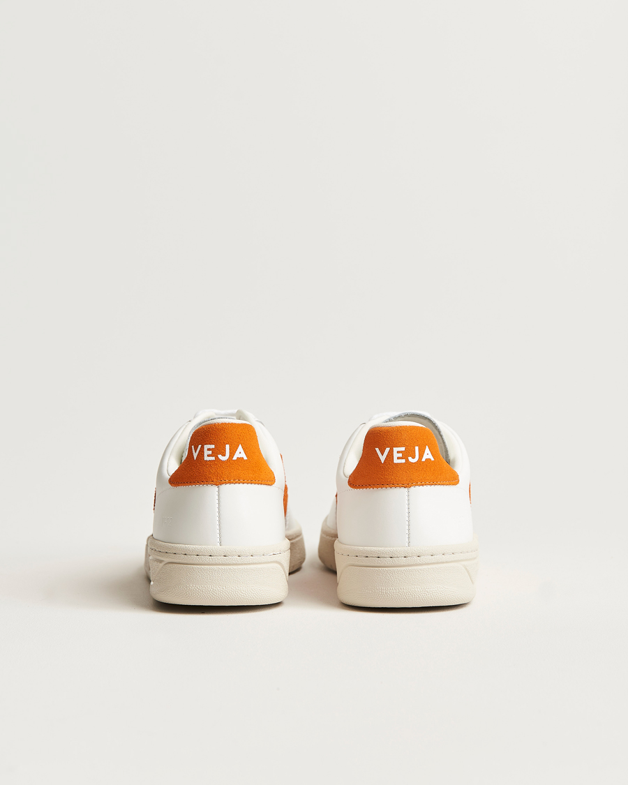 Herre | Veja V-12 Sneaker Extra White/Pumpkin | Veja | V-12 Sneaker Extra White/Pumpkin