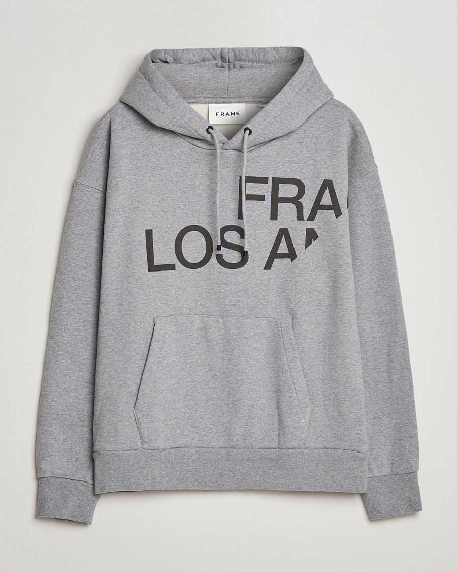 Herre | Gensere | FRAME | Logo Hoodie Grey Melange