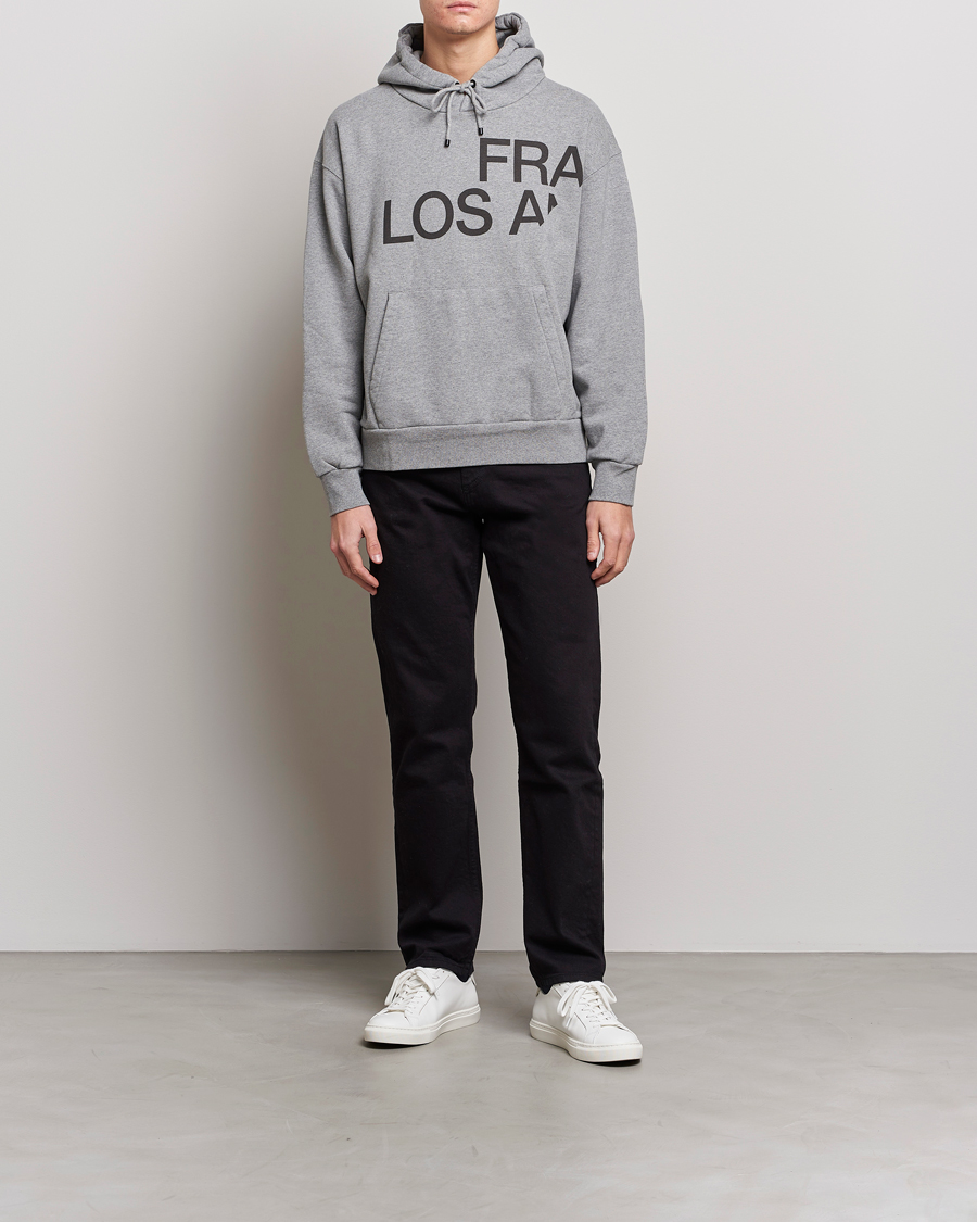 Herre | Gensere | FRAME | Logo Hoodie Grey Melange
