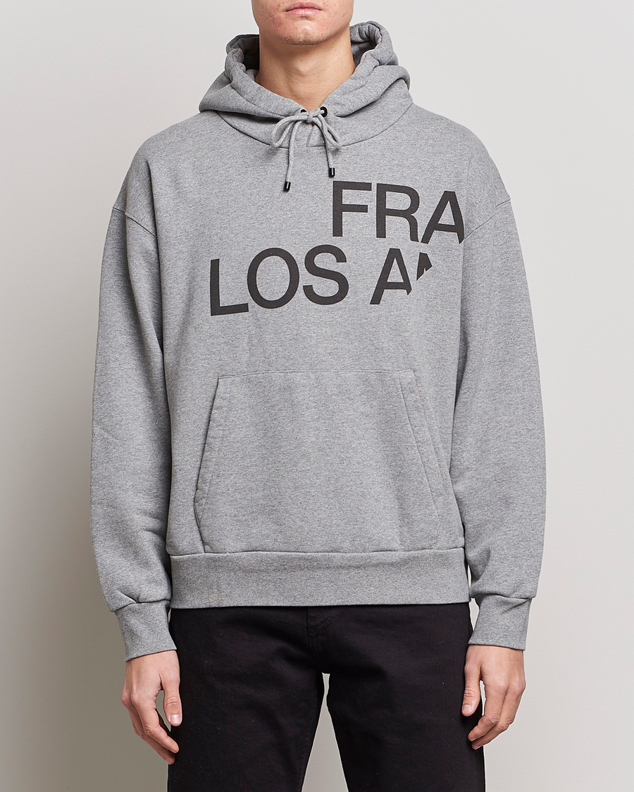 Herre | Gensere | FRAME | Logo Hoodie Grey Melange