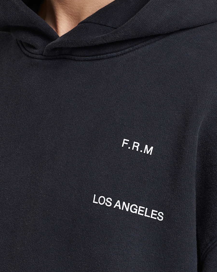 Herre | Gensere | FRAME | Faded Washed Coton Hoodie Black