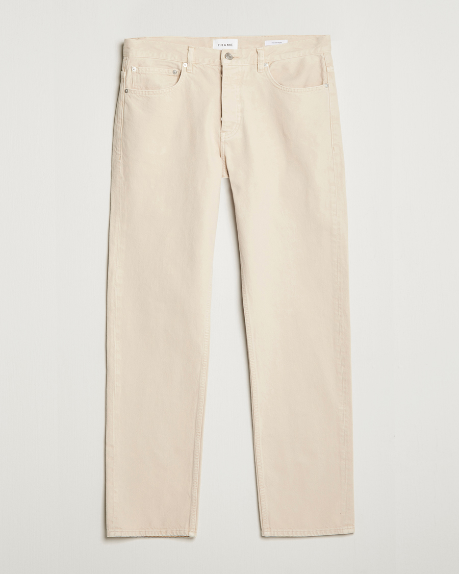 Herre | Jeans | FRAME | The Straight Jean White Beige