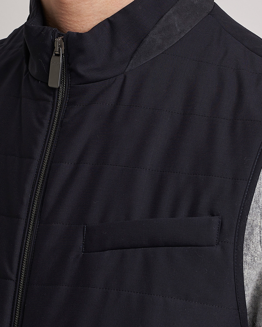 Herre | Vester | Canali | Impeccabile Padded Gilet Navy