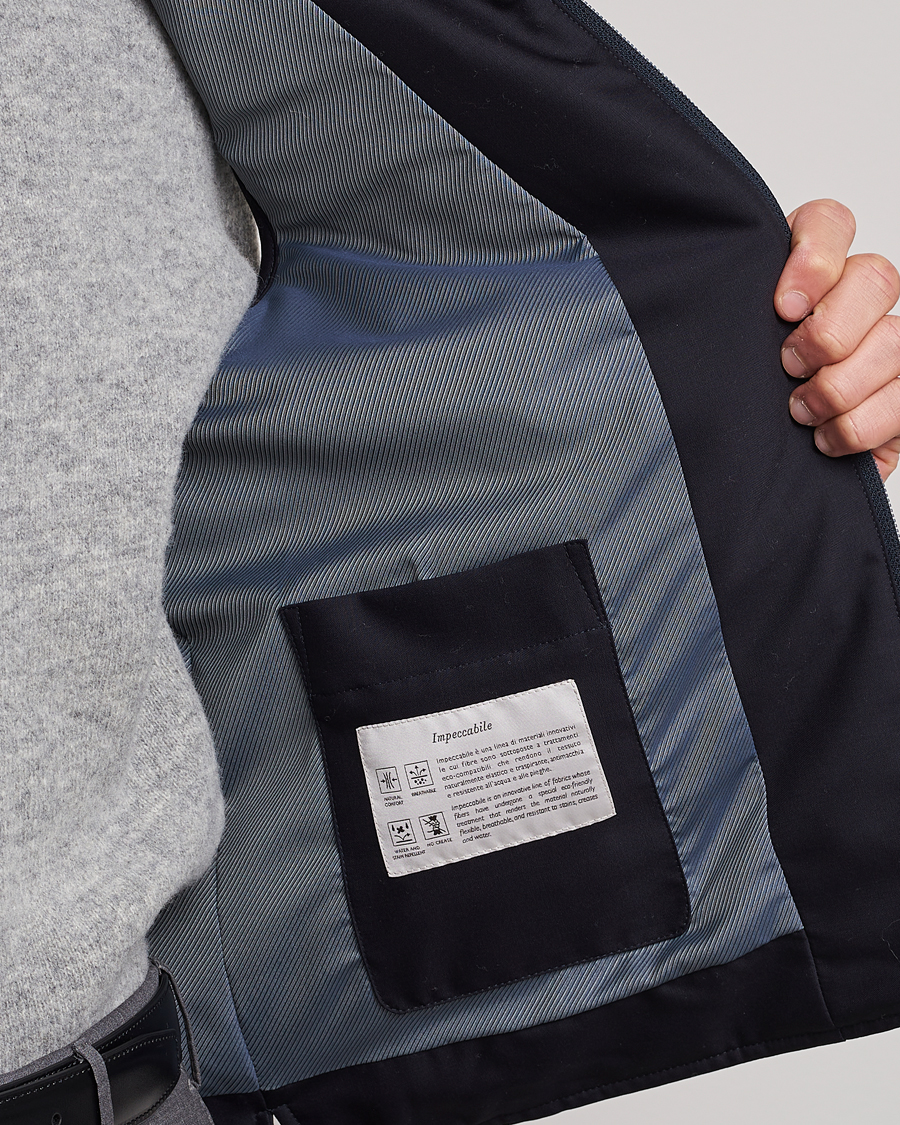 Herre | Vester | Canali | Impeccabile Padded Gilet Navy