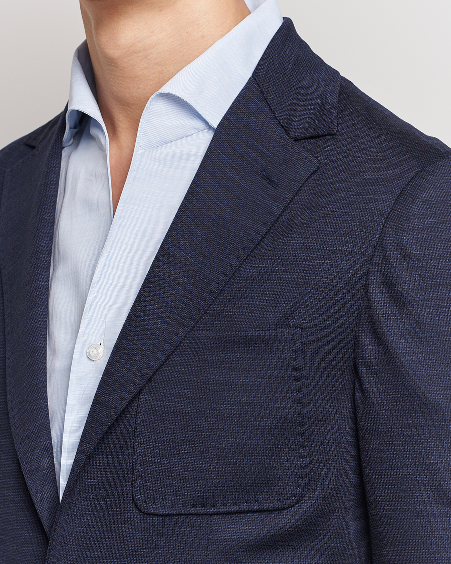 Herre | Dressjakker | Canali | Wool Jersey Blazer Navy