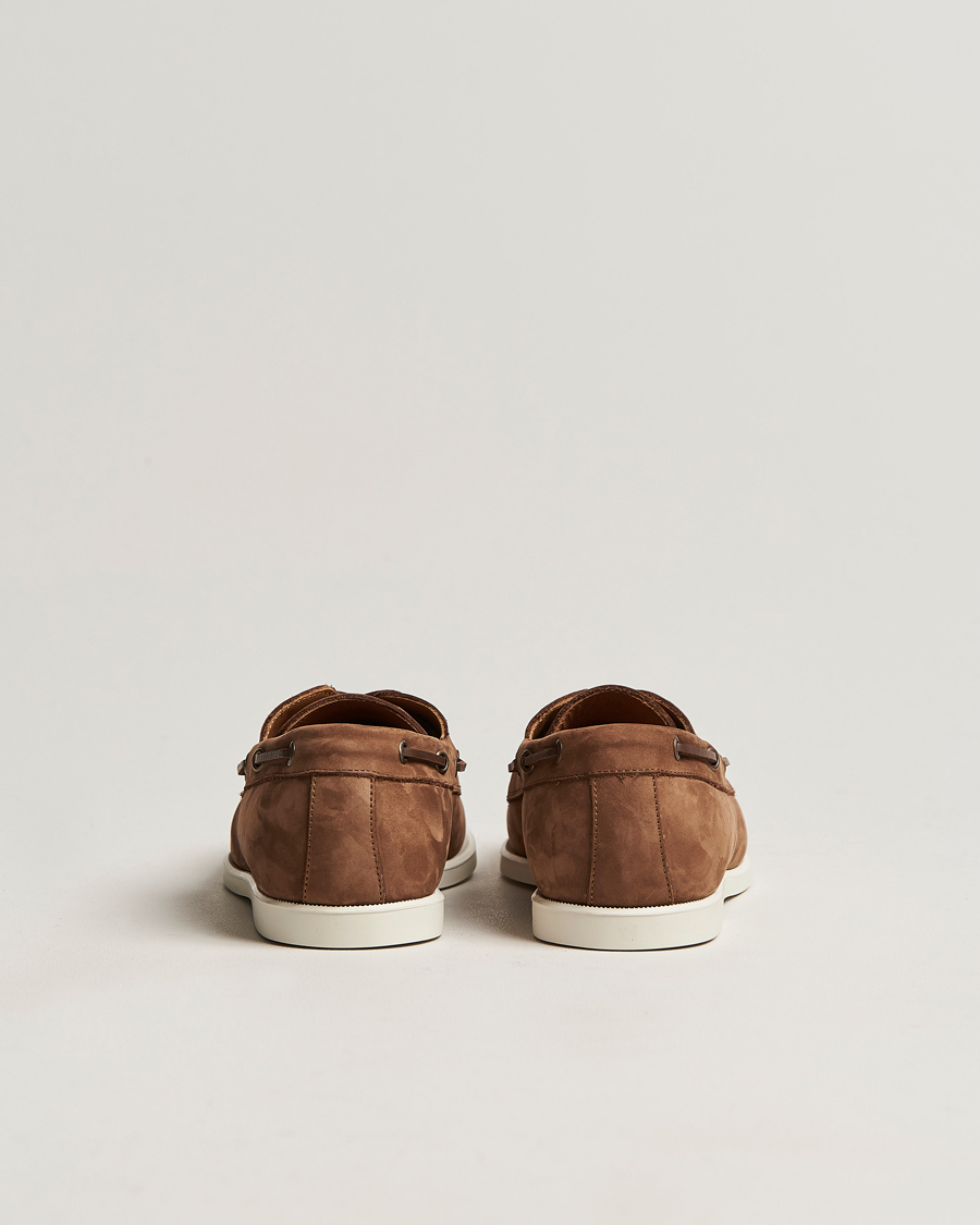 Herre | Canali Boat Shoes Dark Brown Nubuck | Canali | Boat Shoes Dark Brown Nubuck