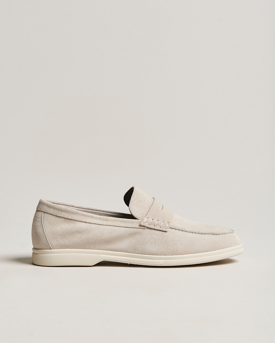 Herre | Canali Summer Loafers Light Beige Suede | Canali | Summer Loafers Light Beige Suede