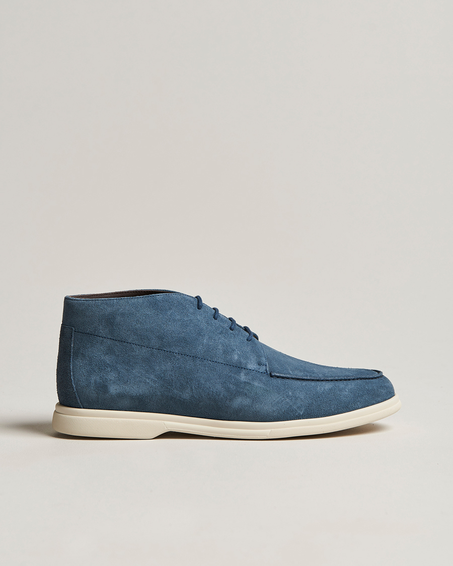 Herre | Canali Chukka Boots Light blue Suede | Canali | Chukka Boots Light blue Suede